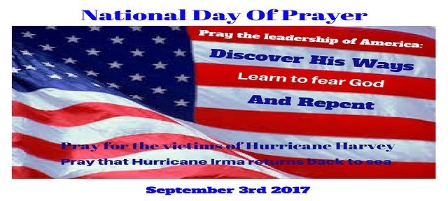 President Trump Declares A National Day of Prayer - September 3, 2017